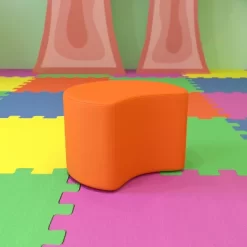 Flash Furniture Soft Seating Flexible Moon For Classrooms And Daycares - 12" Seat Height