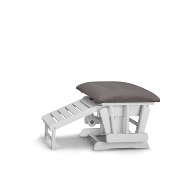 Graco Parker Semi-Upholstered Glider And Nursing Ottoman - White/Gray 4 Graco Parker Semi-Upholstered Glider And Nursing Ottoman - White/Gray - Image 2