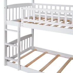 House Shape Twin Over Twin Bunk Bed With Slide - ModernLuxe 17 House Shape Twin Over Twin Bunk Bed With Slide - ModernLuxe -Child Furniture Store GUEST f5e37244 8a6b 47b2 a884 f0acff8428ad