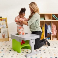 ECR4Kids Tri-Me Cube Chair Desk, Kids Furniture, Light Grey -Child Furniture Store GUEST f613161a aefb 458c bbcd 348438b7d9ae