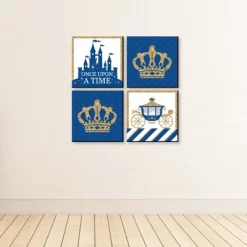 Big Dot Of Happiness Royal Prince Charming - Kids Room, Nursery Decor & Home Decor - 11 X 11 Inches Nursery Wall Art - Set Of 4 Prints For Baby's Room -Child Furniture Store GUEST f7876043 8584 4845 9018 c8b32c9ef463