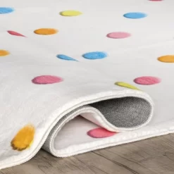 NuLOOM Ilse Colorful Dots Machine Washable Kids Area Rug -Child Furniture Store GUEST f78e1c59 0151 43b4 8b65 fc5d151d74a5