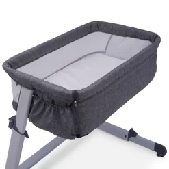Simmons Kids' Dream Bedside Baby Bassinet Sleeper With Breathable Mesh And Adjustable Heights - Lightweight Portable Crib - Gray -Child Furniture Store GUEST f85179a9 19f9 4d76 b7b6 a642575ddddb