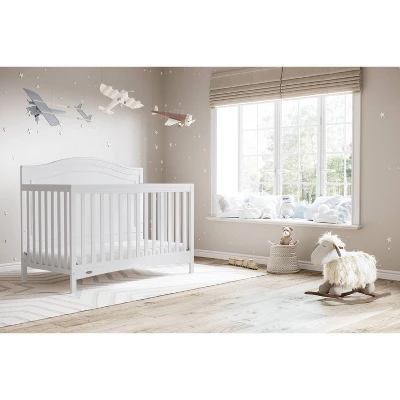 Graco Paris 5-in-1 Convertible Crib - White 3 Graco Paris 5-in-1 Convertible Crib - White