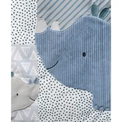 The Peanutshell Crib Bedding Set For Baby Boys' Or Baby Girls'- Blue Rhino Nursery Set - 3pc -Child Furniture Store GUEST fa191930 d965 41c2 a09e 330132a00e9b