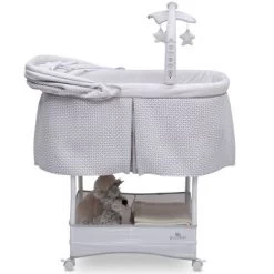 Delta Children Serta IComfort Hands-Free Auto-Glide Bedside Bassinet Portable Crib Features Silent Smooth Gliding Motion That Soothes Baby - Cameron -Child Furniture Store GUEST fa1a8014 2ed7 4f9f 9a6e 0460050bec14