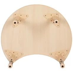 Emma And Oliver 25.125"W X 35.5"L Crescent Natural Plastic Adjustable Activity Table-Seats 4 -Child Furniture Store GUEST faef9e46 3cb2 40ec a568 94c57803921f