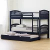 Ulysses Bunk Beds With Trundle Blue - South Shore