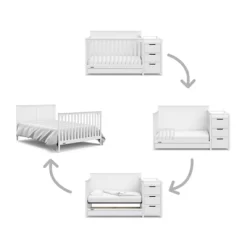 Graco Hadley 5-in-1 Convertible Crib And Changer With Drawer -Child Furniture Store GUEST fce404fa fcd4 4bd3 a4d3 a9c30aeb6ba6