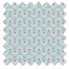 Bacati - Sophia Paisley Aqua/Coral Floret Crib/Toddler Bed Skirt -Child Furniture Store GUEST fd5d1730 dcc0 4a11 ae9e 0f2f1f03287c