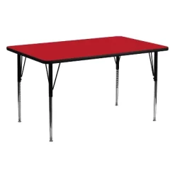 Emma And Oliver 24x60 Rectangle HP Laminate Adjustable Activity Table -Child Furniture Store GUEST fe1d368a b3b8 475e 87f9 e83595460966