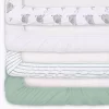 The Peanutshell Not So Basic Elephant 4-Pack Crib Fitted Sheet Set In Grey/White -Child Furniture Store GUEST febee8dc e192 4f77 a7b0 3f500ed68acb