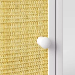 Rattan And Wood Bedside Kids' Table White - Pillowfort™ -Child Furniture Store GUEST fef8c302 87e3 4bef 800c 076600a0acbf